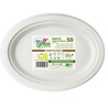 50 PIATTI OVALE 26x19,5cm BIODEGRADABILI Dopla Green