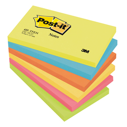 BLOCCO 100foglietti Post-itR 76x127mm 655-TFEN ENERGY 72GR ASSORTITO