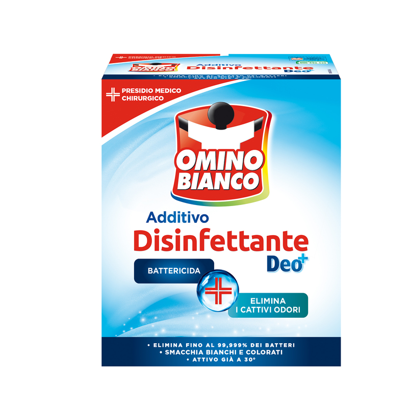 ADDITIVO DISINFETTANTE DEO+ 450GR PER TESSUTI OMINO BIANCO