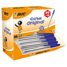 Dispenser value pack 90+10 penna sfera CRISTALR medio 1,0mm blu BICR