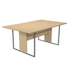SCRIVANIA SINGOLA 140X80cm ROVERE - gamba ANTRACITE - ESSENCE