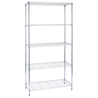 LIBRERIA 5 RIPIANI IN ACCIAIO CROMATO 36x90cm - H177cm ARCHIMEDE LIGHT