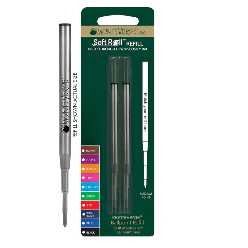 Blister 2 refill per SFERA Montblanc R BLU PUNTA MEDIA