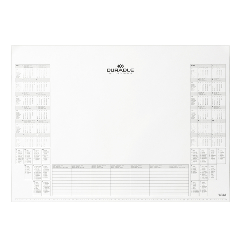 RICAMBIO 25FG CON CALENDARIO BIANNUALE 57x41cm DURABLE