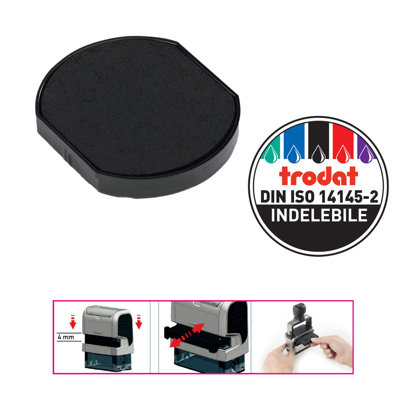 BLISTER 2 TAMPONCINO 6/46040 NERO TRODAT