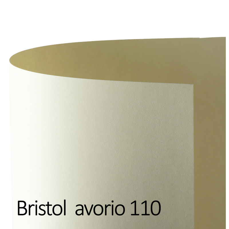 Conf.10 cartoncino Bristol Color 200gr 100x70cm avorio 110 Favini