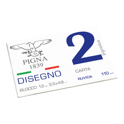 BLOCCO DISEGNO PIGNA2 33x48cm collato 12fg 110gr ruvido