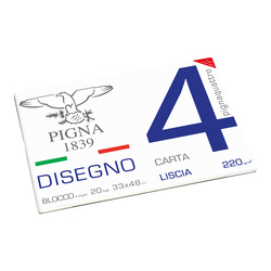 BLOCCO DISEGNO PIGNA4 33x48cm 4 angoli 20fg 200gr liscia