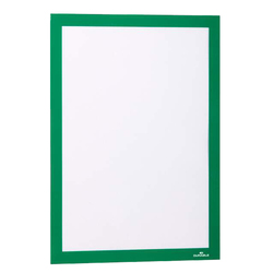 Cornice espositiva adesiva DuraframeR A4 21x29,7cm verde DURABLE