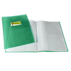 COPRIMAXI PPL LISCIO TRASPARENTE VERDE C/ALETTE E PORTAETICHETTA SEI ROTA