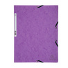 CARTELLA CON ELASTICO 24x32CM VIOLA CARTONCINO LUSTRE' 425gr