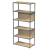 LIBRERIA 6 ripiani 90x44H200cm con struttura metal ANTRAC.- ROVERE Modular