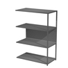 MODULO AGGIUNTIVO libreria Modular 90x44H122cm con struttura ANTRACITE - ANTRAC