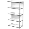 MODULO AGGIUNTIVO libreria Modular 90x44H161cm con struttura ANTRAC.- BIANCO