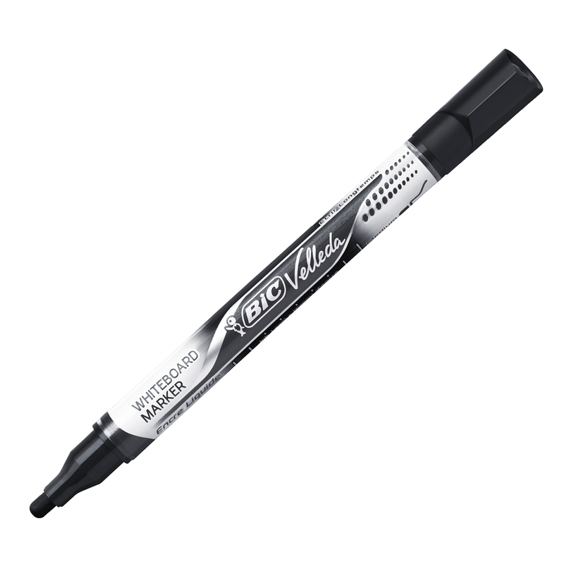MARCATORI P.TONDA Whiteboard VELLEDAÂ® Liquid Ink Pocket BICÂ® NERO