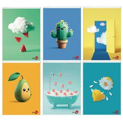 Maxiquaderno A4 40fg+2 80gr 10mm Vibes BM