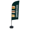 Bandiera a vela SANDWICH con base riempibile