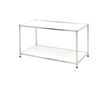 LIBRERIA 2 RIPIANI ACCIAIO/BIANCO 80x40cm - H40,5cm Easy System