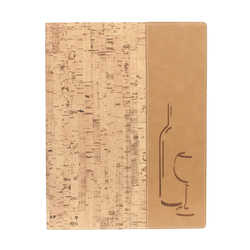 CARTA DEI VINI A4-24x34cm SUGHERO DESIGN con 1 INSERTO DOPPIO