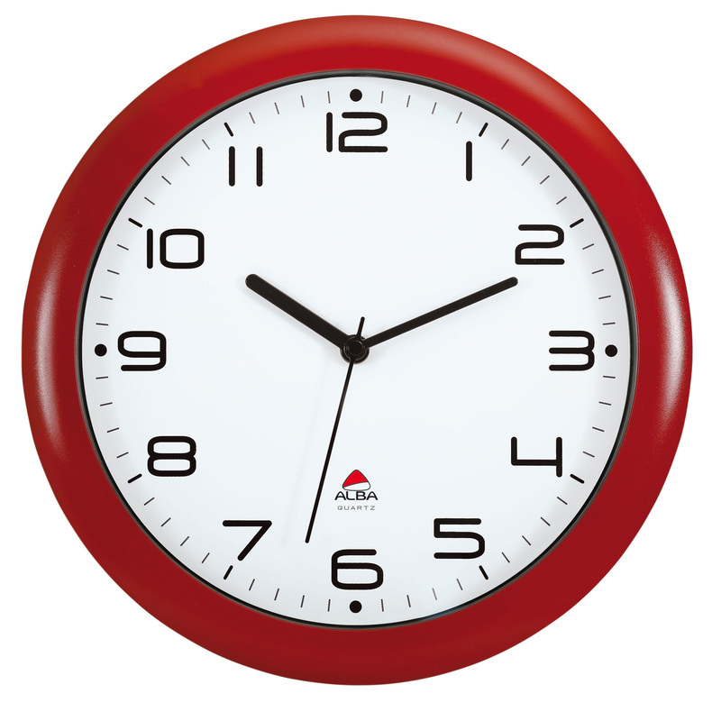 OROLOGIO DA PARETE HORNEW Ã30cm ROSSO Alba