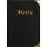 PORTA MENU' A5-23,7x17,2cm NERO in PVC BASIC con 4+2 BUSTE FISSE