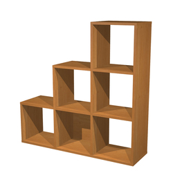 LIBRERIA 6 CASELLE a SCALARE 104x29