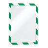 Cornice adesiva DuraframeR Security A4 21x29,7cm verde-bianco DURABLE