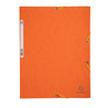CARTELLA CON ELASTICO 24x32CM ARANCIO CARTONCINO LUSTRE' 425gr