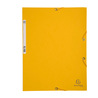 CARTELLA CON ELASTICO 24x32CM GIALLO CARTONCINO LUSTRE' 425gr
