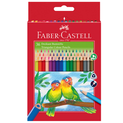 ASTUCCIO 36 PASTELLI COLORATI TRIANGOLARI ECO FABER CASTELL