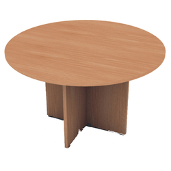 TAVOLO RIUNIONE 4 POSTI Ã120 x H72cm NOCE CHIARO - EASY