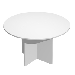 TAVOLO RIUNIONE 4 POSTI Ã120 x H72cm GRIGIO - EASY