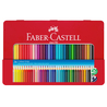 ASTUCCIO metallo 36 PASTELLI COLORATI ACQUERELLABILI Color Grip FABER CASTELL