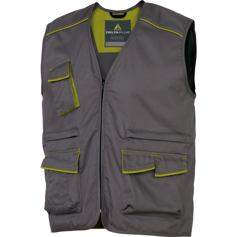 GILET da LAVORO M6GIL grigio/verde Tg. L PANOSTYLER