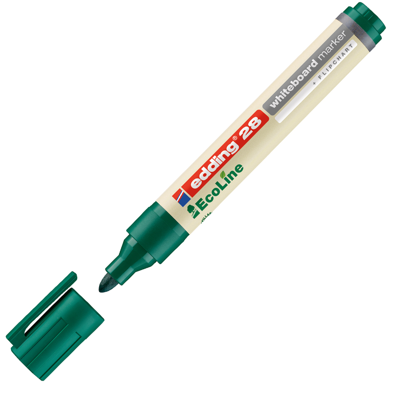 MARCATORE VERDE PER LAVAGNE BIANCHE EDDING 28 ECOLINE TRATTO 1